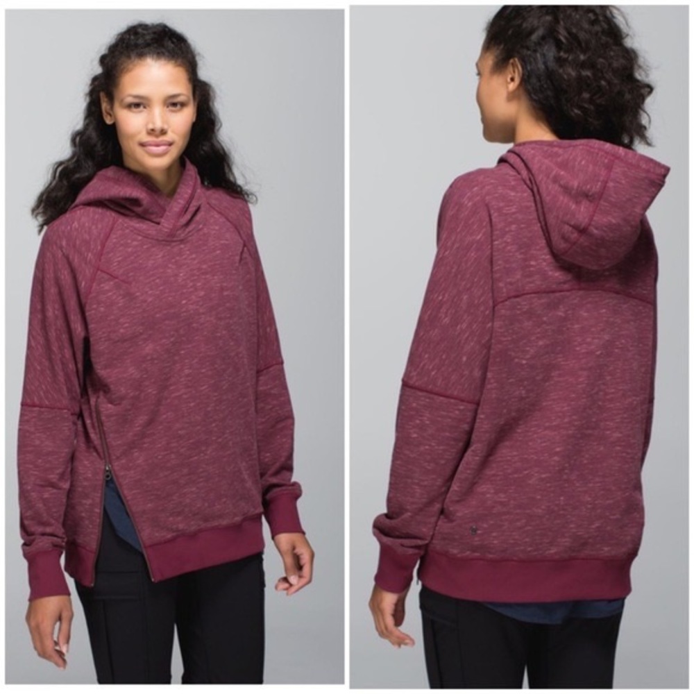 Lululemon loose fit pullover - heathered red - size 10